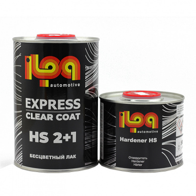 Лак акриловый ILPA Clear coat EXPRESS HS 1л +отвердитель 0,5л фото в интернет магазине Новакрас.ру